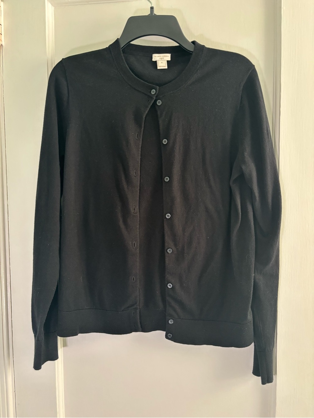 J. Crew Black Button-Front Men's Cardigan